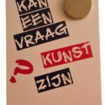 Filosofische Ansichtkaart Kan een vraag kunst zijn